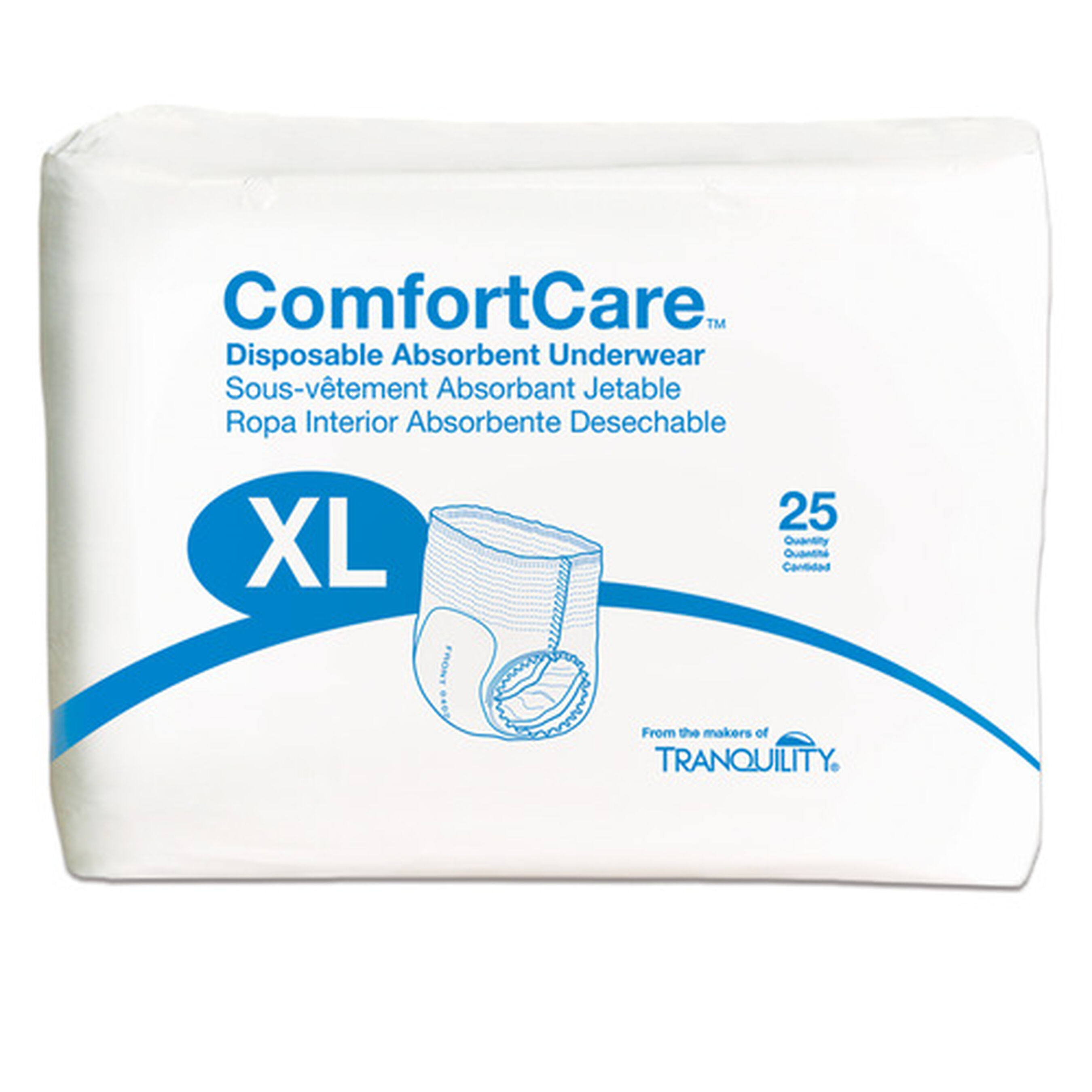 ComfortCare Disposable Absorbent Underwear, XLarge 48" 66"
