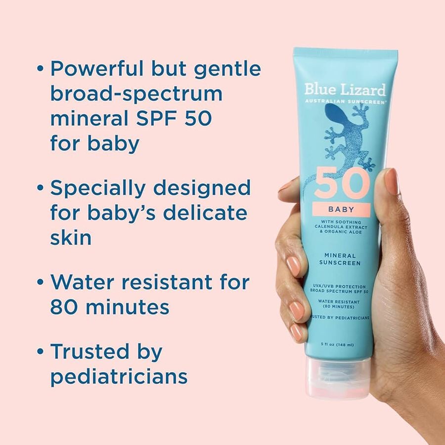 Blue Lizard Baby Mineral Sunscreen Lotion, SPF 50, 5 fl. oz., , large image number 2