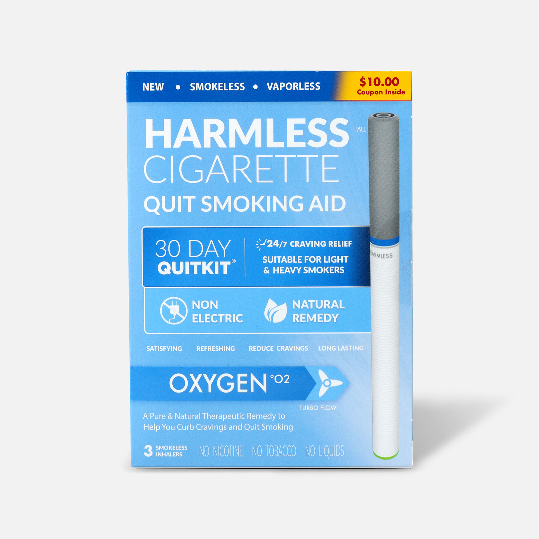 Harmless Cigarette Quit Smoking Aid, 30 Day Quit Kit
