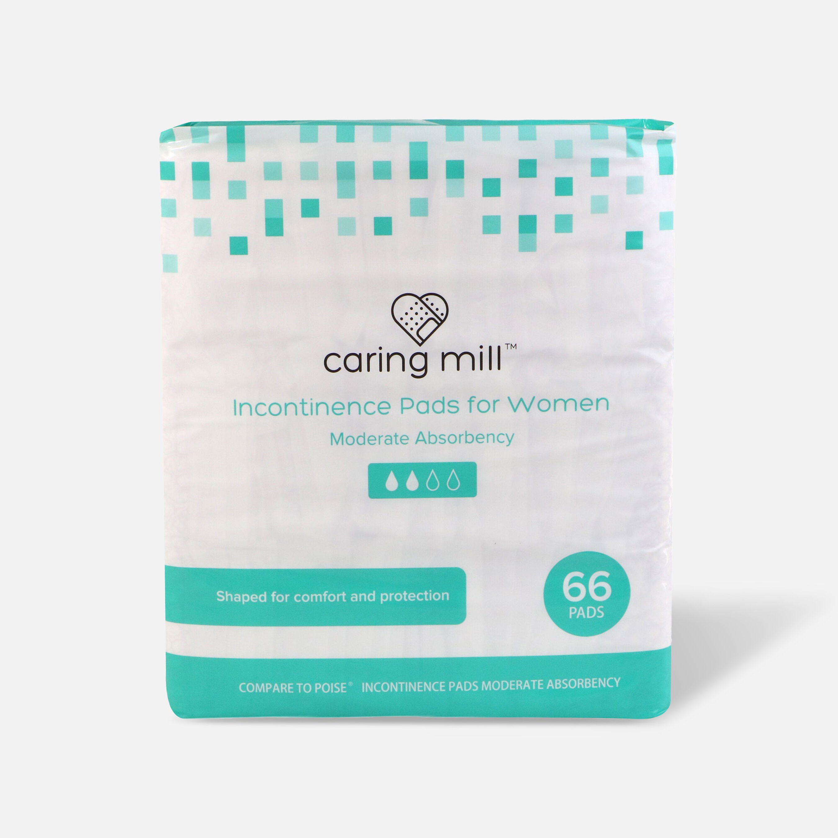 FSA Eligible Caring Mill™ Incontinence Pads for Women, 66 ct. FSA Store
