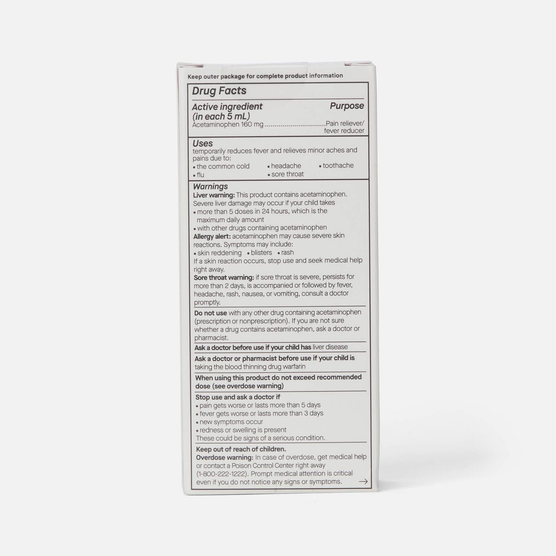 FSA Eligible Genexa Infant's Pain & Fever Oral Suspension, 2 oz. FSA