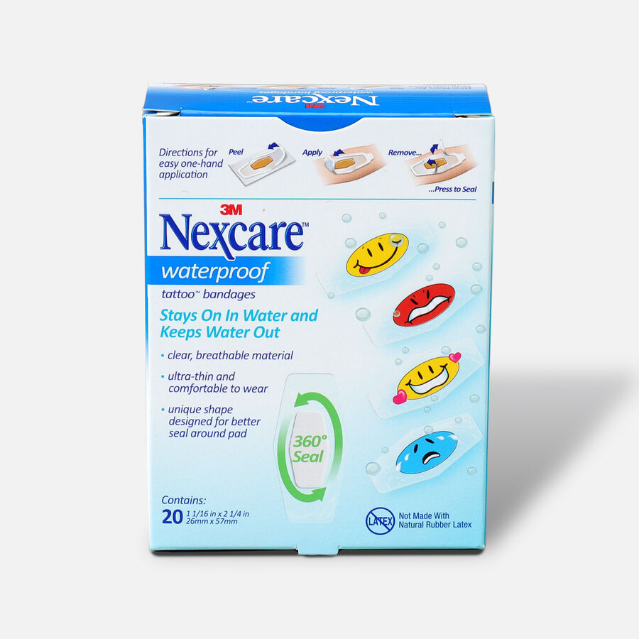 Nexcare Kids Bandages, Tattoo Waterproof, 20 ct., , large image number 1