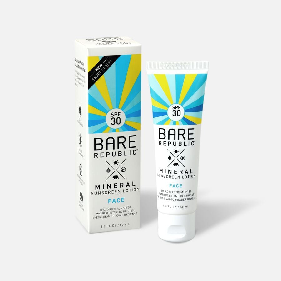 Bare Republic Mineral SPF 30 Face Sunscreen Lotion, 1.7 oz., , large image number 0