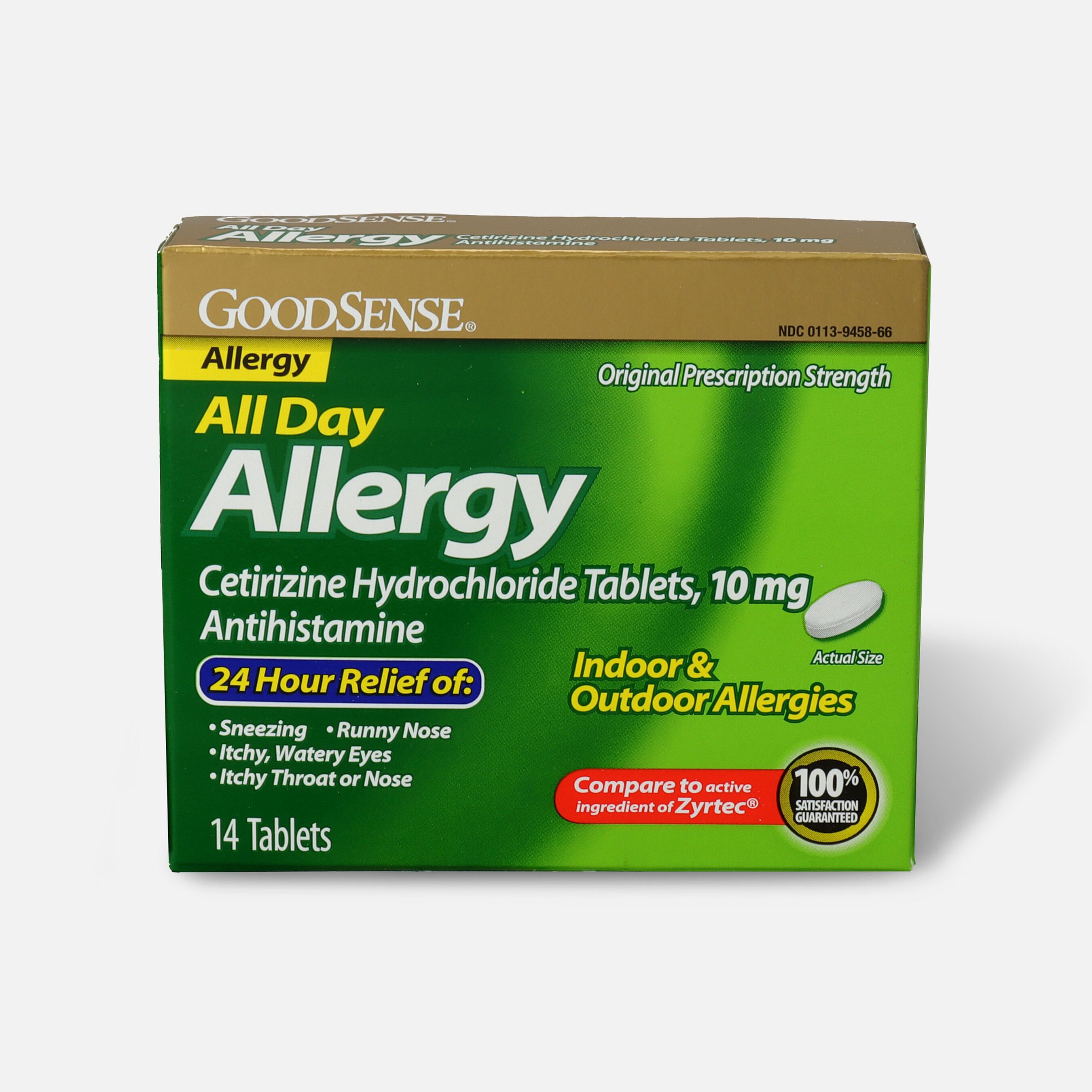 GoodSense® All Day Allergy Relief, Cetirizine HCl Tablets 10 mg
