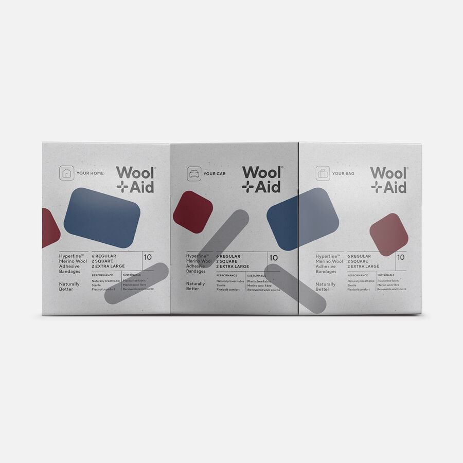 WoolAid Merino Wool Adhesive Bandages, Multipacks, 30 ct., , large image number 0