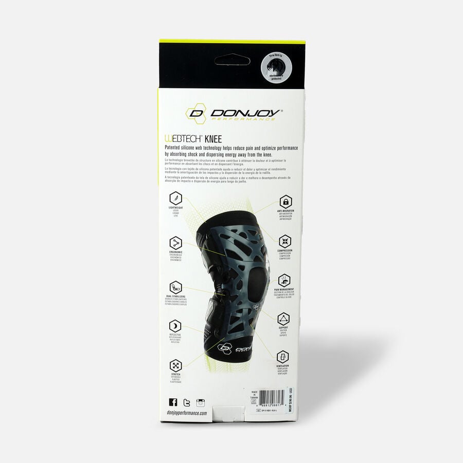 DonJoy Performance Webtech Knee Brace, Black, Large, , large image number 1
