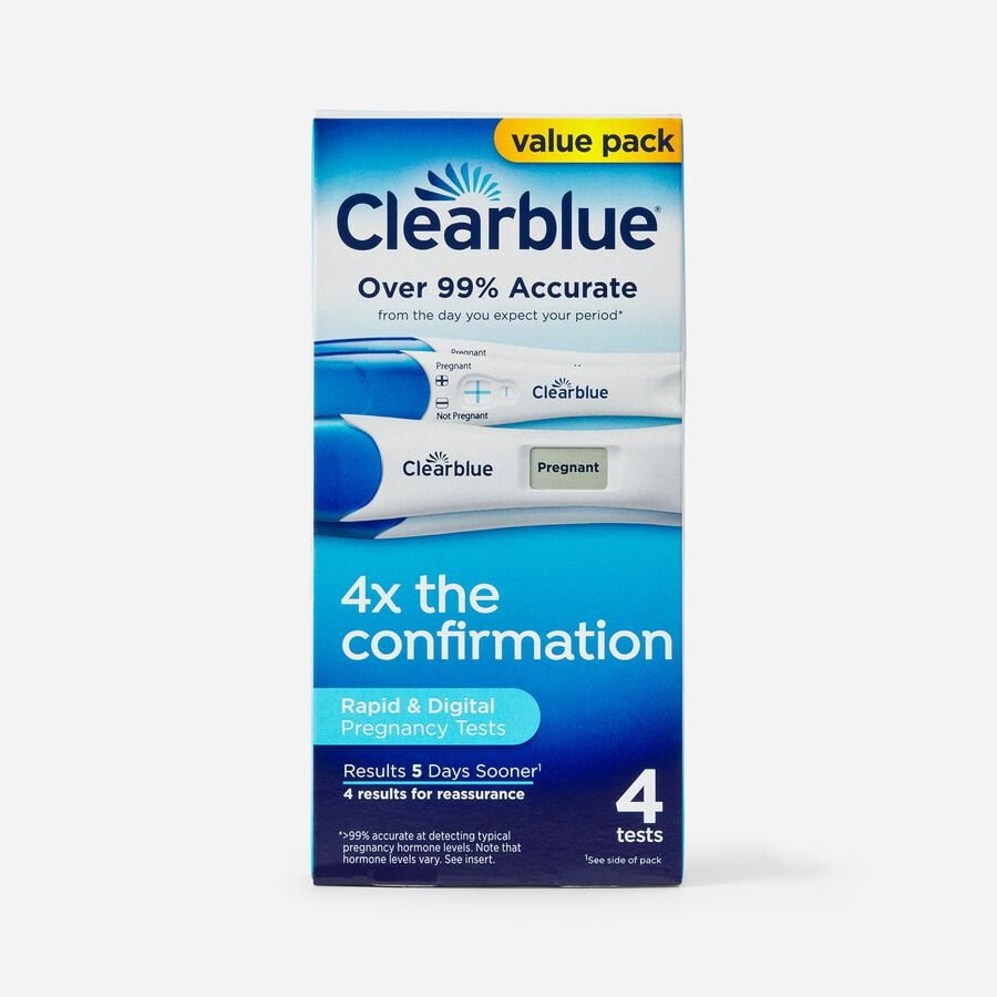 Clearblue Combo Pregnancy Test, 4 ct., , large image number 0