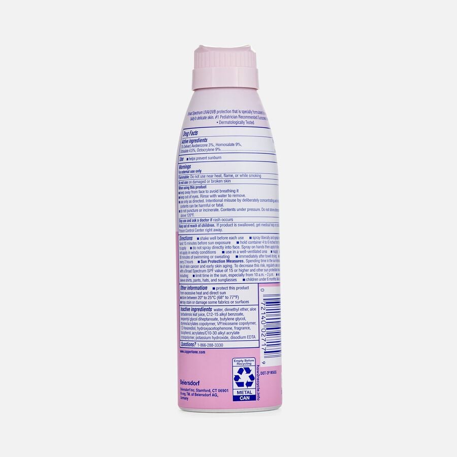 Coppertone WaterBabies Sunscreen Spray, SPF 50, 6 oz., , large image number 1