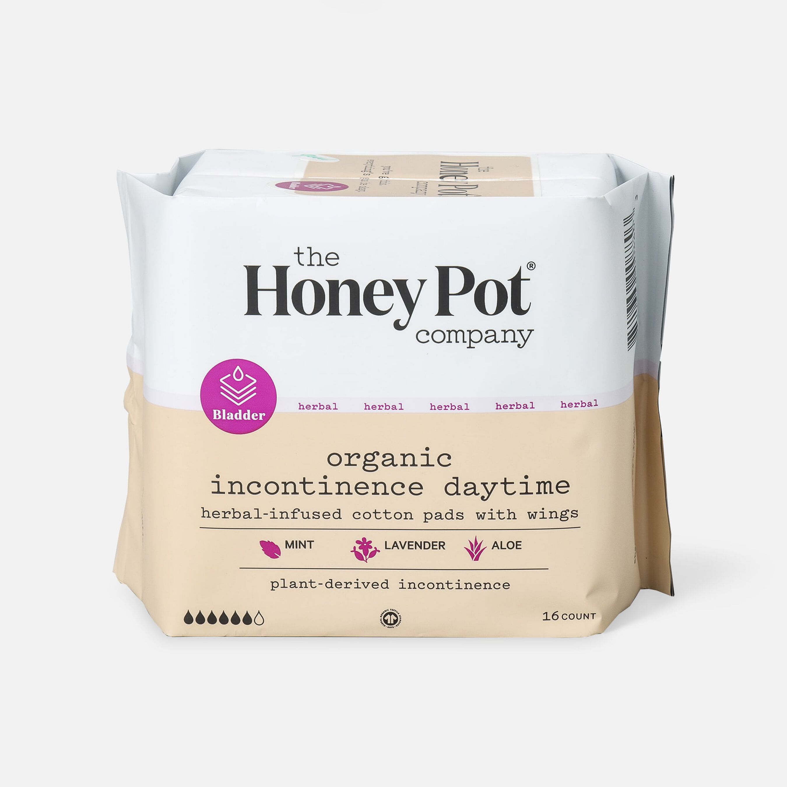 The Honey Pot Incontinence Pads, 16 ct
