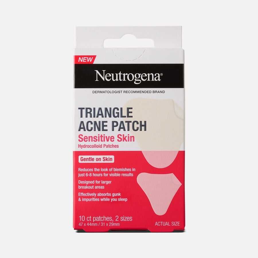 Neutrogena Sensitive Skin Acne Patch Triangles, 10 ct, , large image number 0
