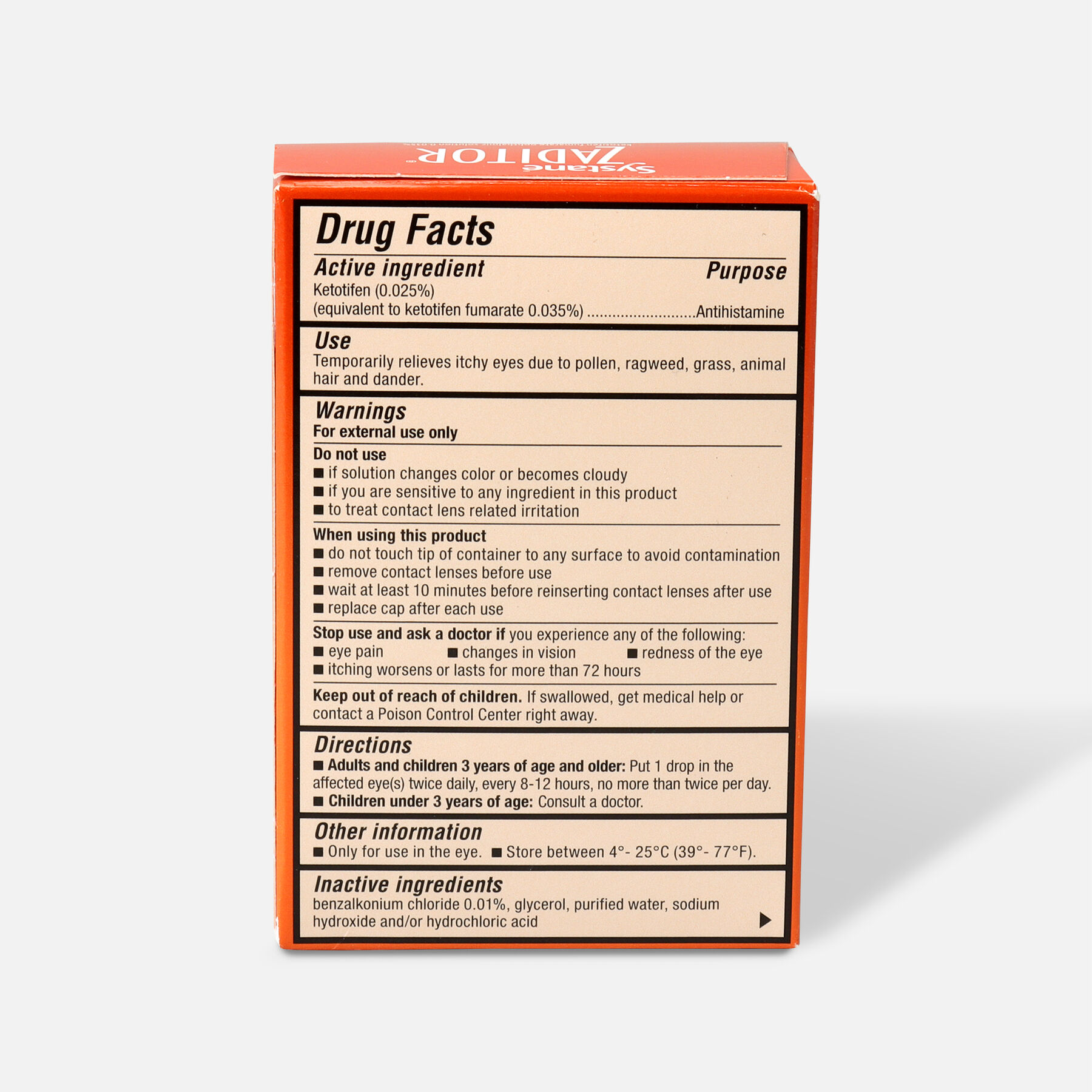 Systane Zaditor Eye Drops