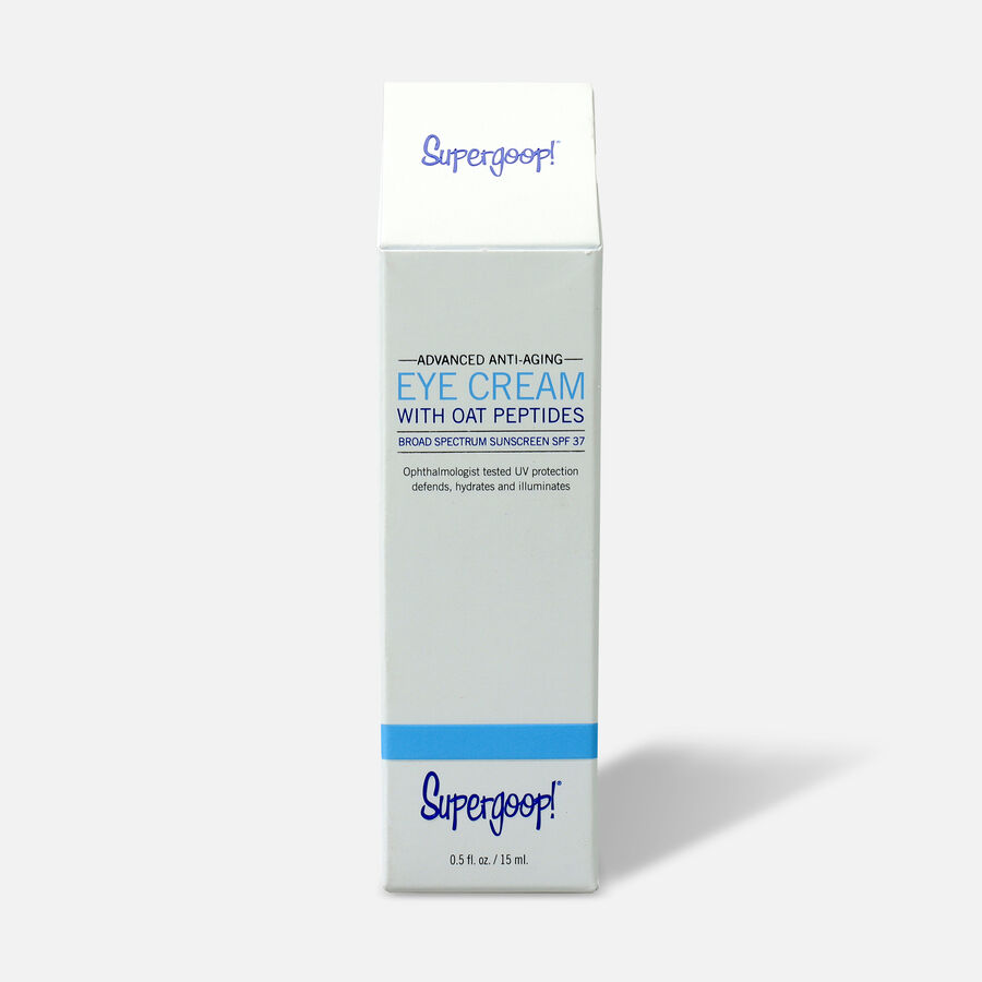 Supergoop! SPF 37 Advanced Eye Cream Sunscreen with Oat Peptide, .5 fl oz., , large image number 0