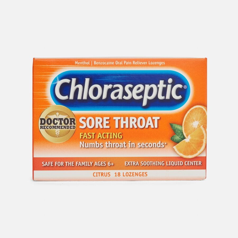 Chloraseptic Citrus Sore Throat Lozenges, 18 ct., , large image number 0