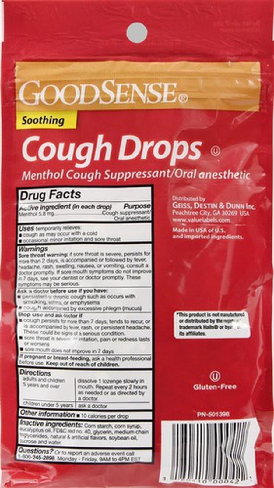 GoodSense® Cough Drops Cherry 30 ct