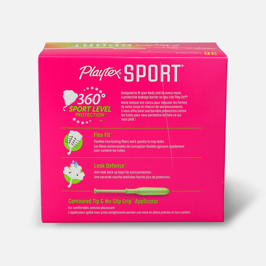 Playtex Sport Super Plus Tampons, Unscented, 36 ct., , large image number 1