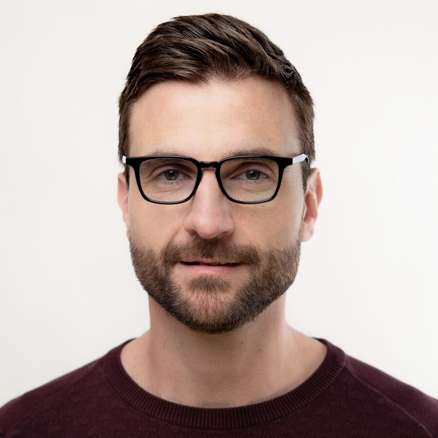 Felix Gray Reading Glasses, Nash, Black, 1.5, Black, large image number 3