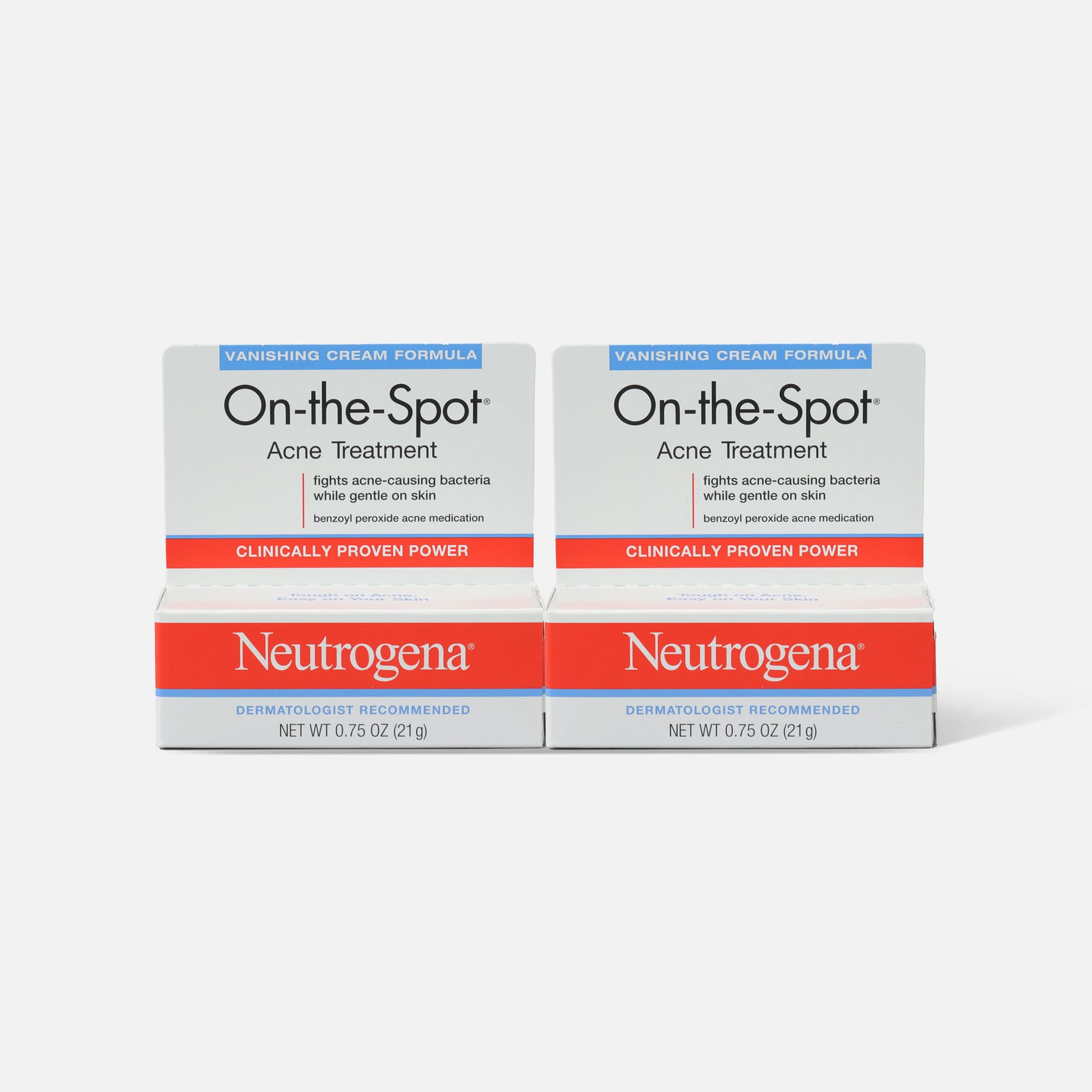 FSA Eligible Neutrogena OnTheSpot Acne Treatment, .75 oz. (2Pack