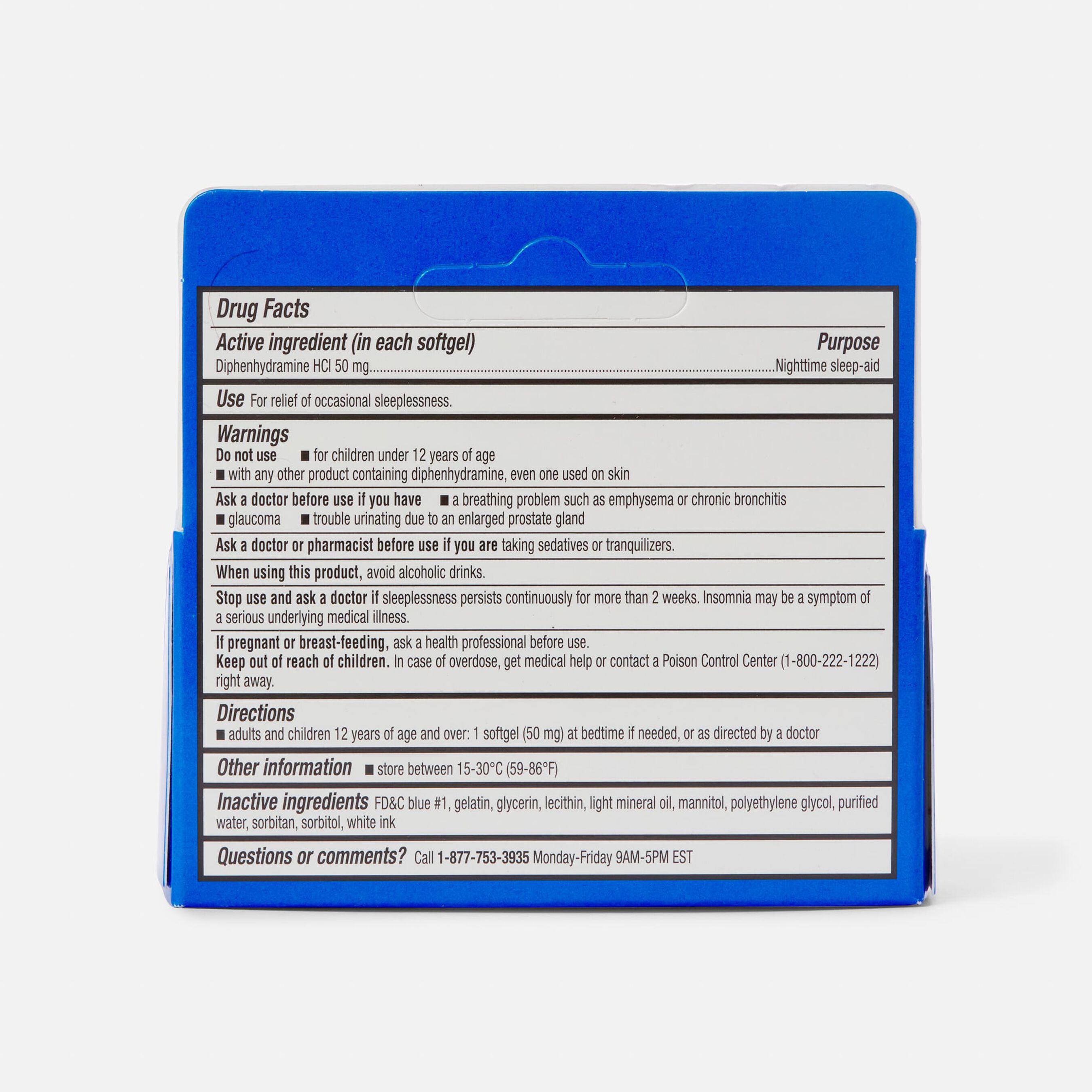 FSA Eligible Caring Mill™ Maximum Strength Sleep Aid Soft gels, 32 ct