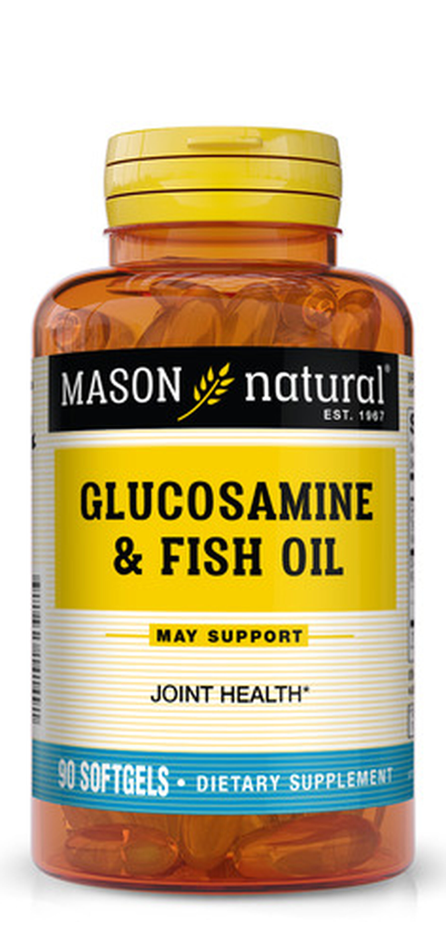 Mason Vitamins Natural Glucosamine & Fish Oil, 90 softgels