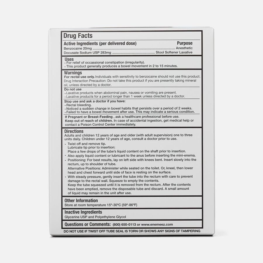 ENEMEEZ&reg; Plus Mini-Enema Docusate Sodium 283 mg, 30 ct., , large image number 1