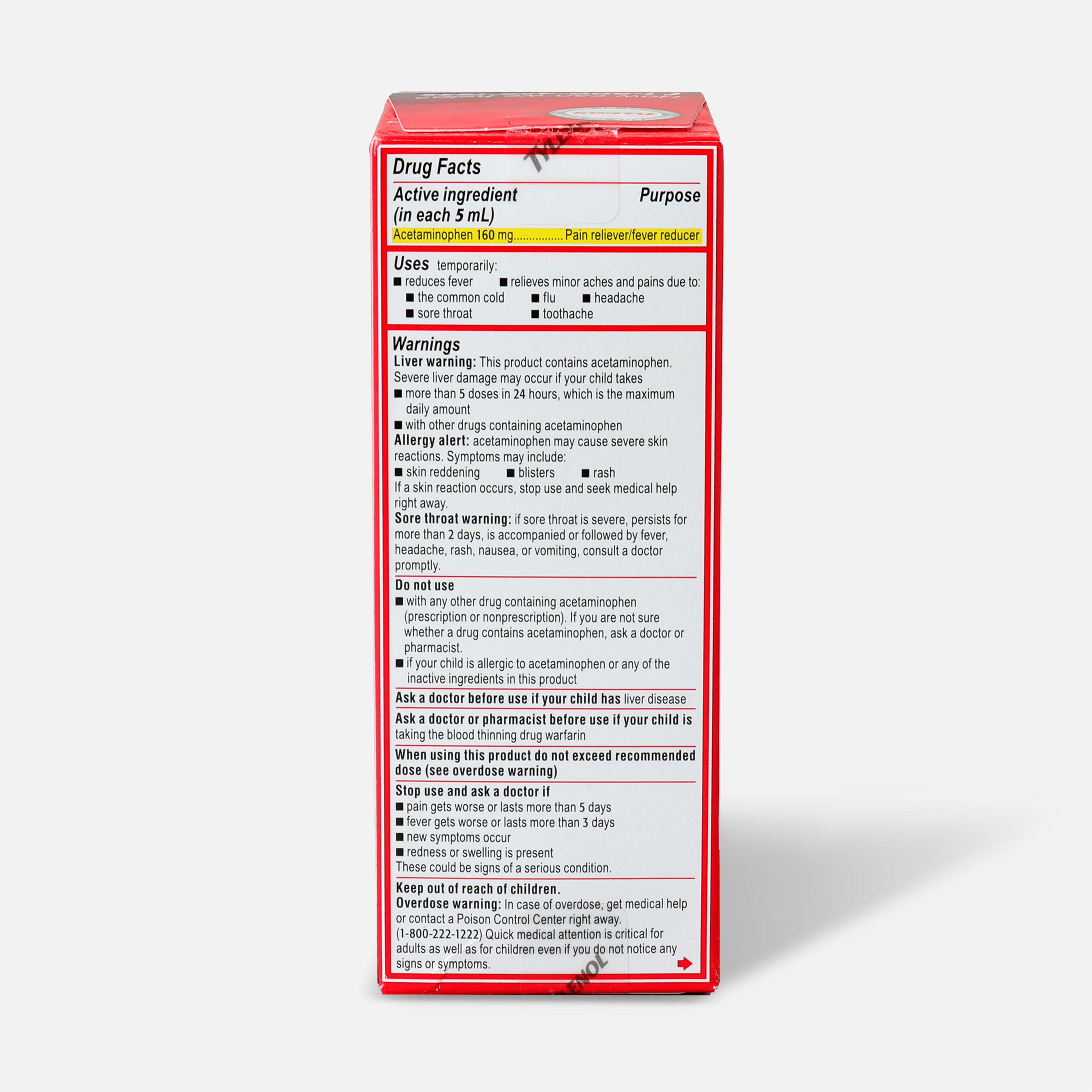 Tylenol Children's Pain and Fever Reliever, Cherry Flavor, 4 fl oz