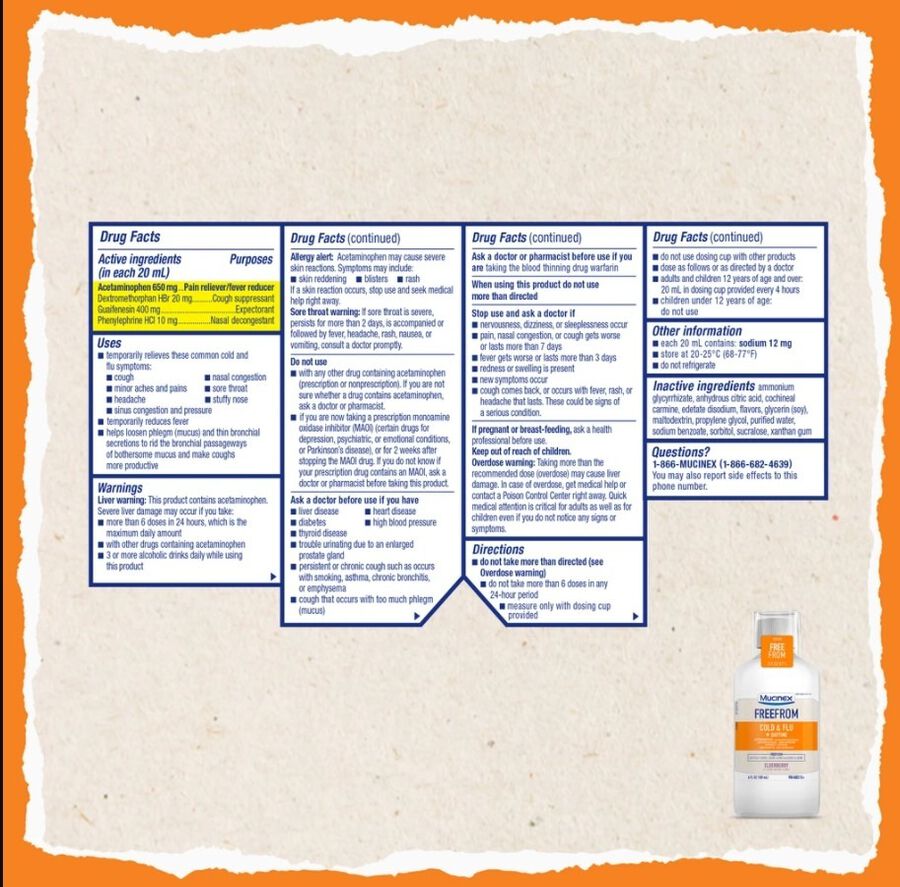 Mucinex Children's Cold And Flu Nighttime Dosage Chart