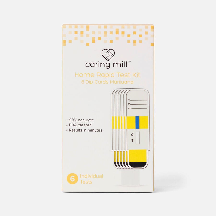 Caring Mill™ THC Marijuana Home Rapid Tests, 6 ct., , large image number 0