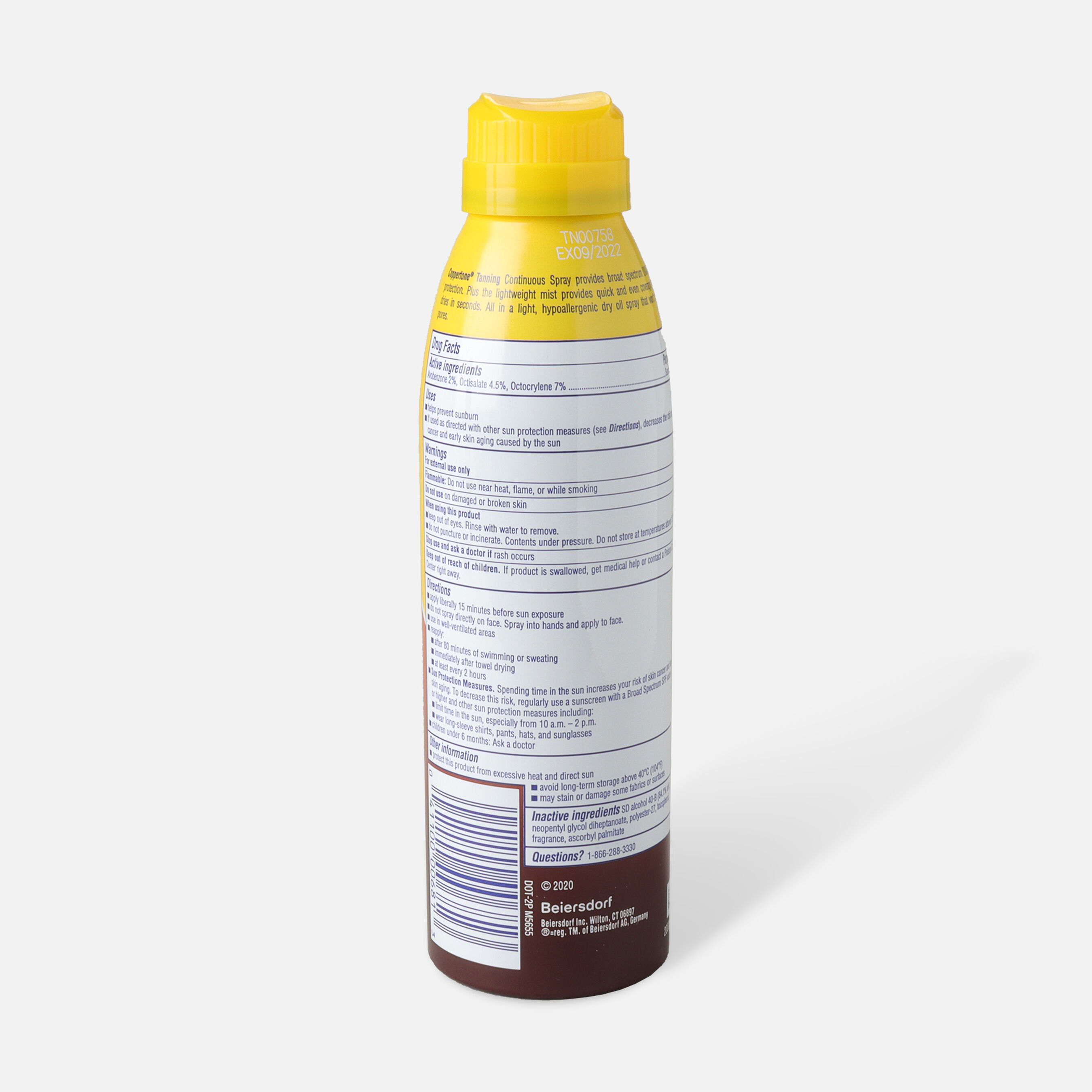 Coppertone Tanning Defend & Glow Sunscreen Spray SPF 15, 5.5 oz