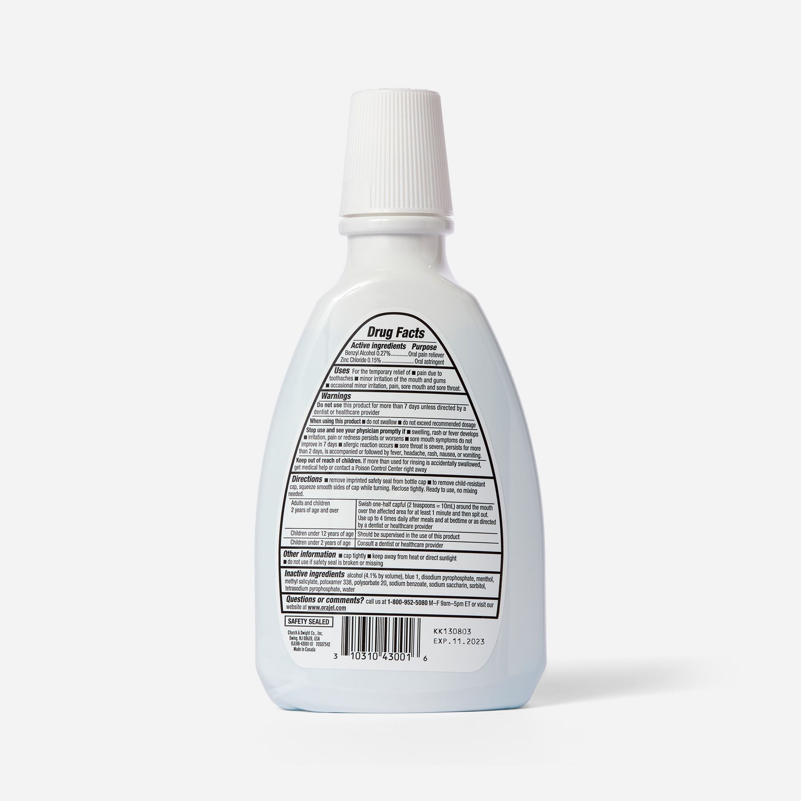 FSA Eligible Orajel Toothache Rinse, 16 oz. FSA Store