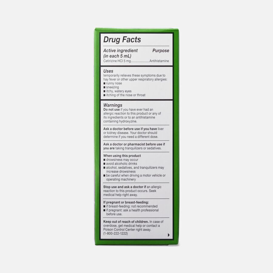 Children's Zyrtec 24-Hour Indoor & Outdoor Allergy Relief Liquid, Grape, 4 fl oz., , large image number 1