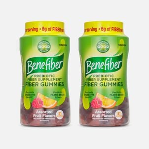 Benefiber Prebiotic Fiber Supplement Gummies for Digestive Health, Assorted Fruit, 81 ct. (2-Pack)