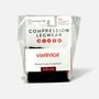VIM & VIGR Moisture-Wick Nylon Compression Socks, Solid Black, M/L, 30-40 mmHg, , large image number 1