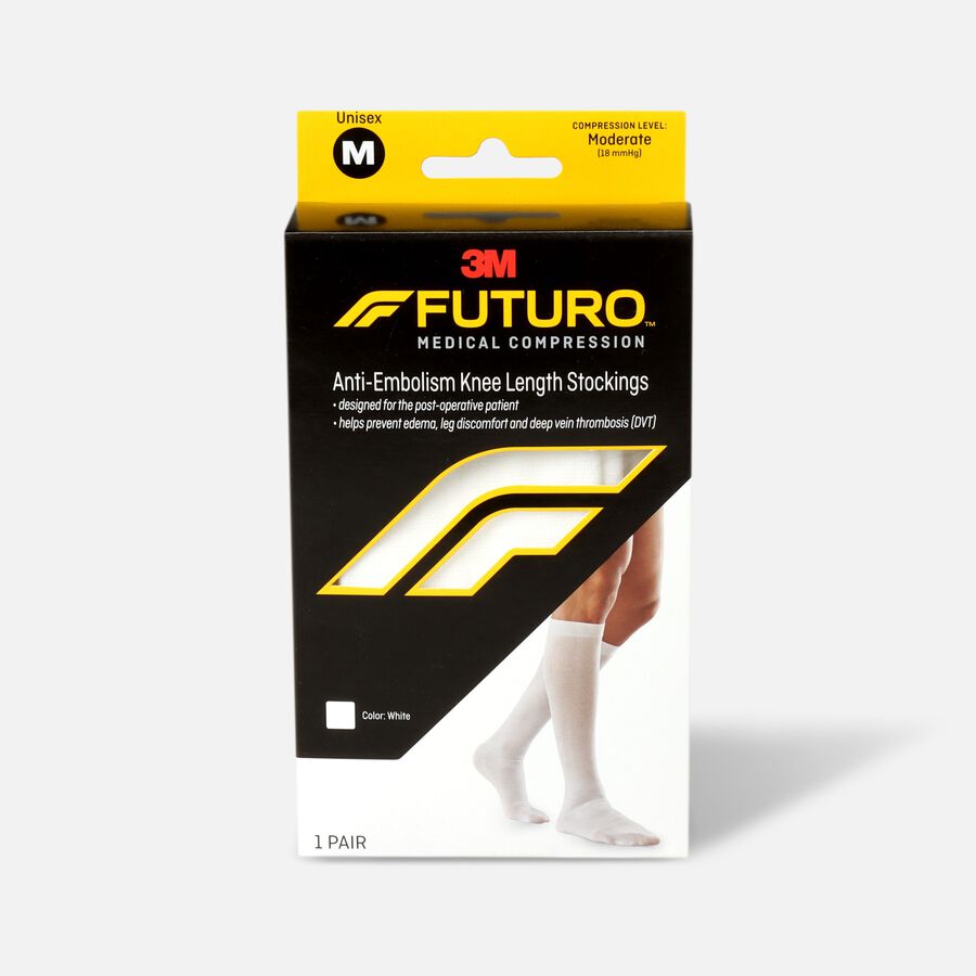 FUTURO Anti-Embolism Knee Length Stockings - Medium, , large image number 0