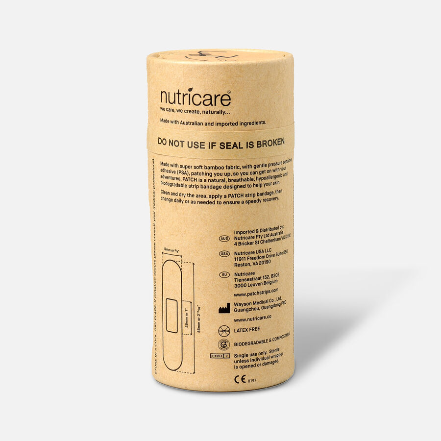 PATCH Organic Bamboo Adhesive Strip Bandages 25ct