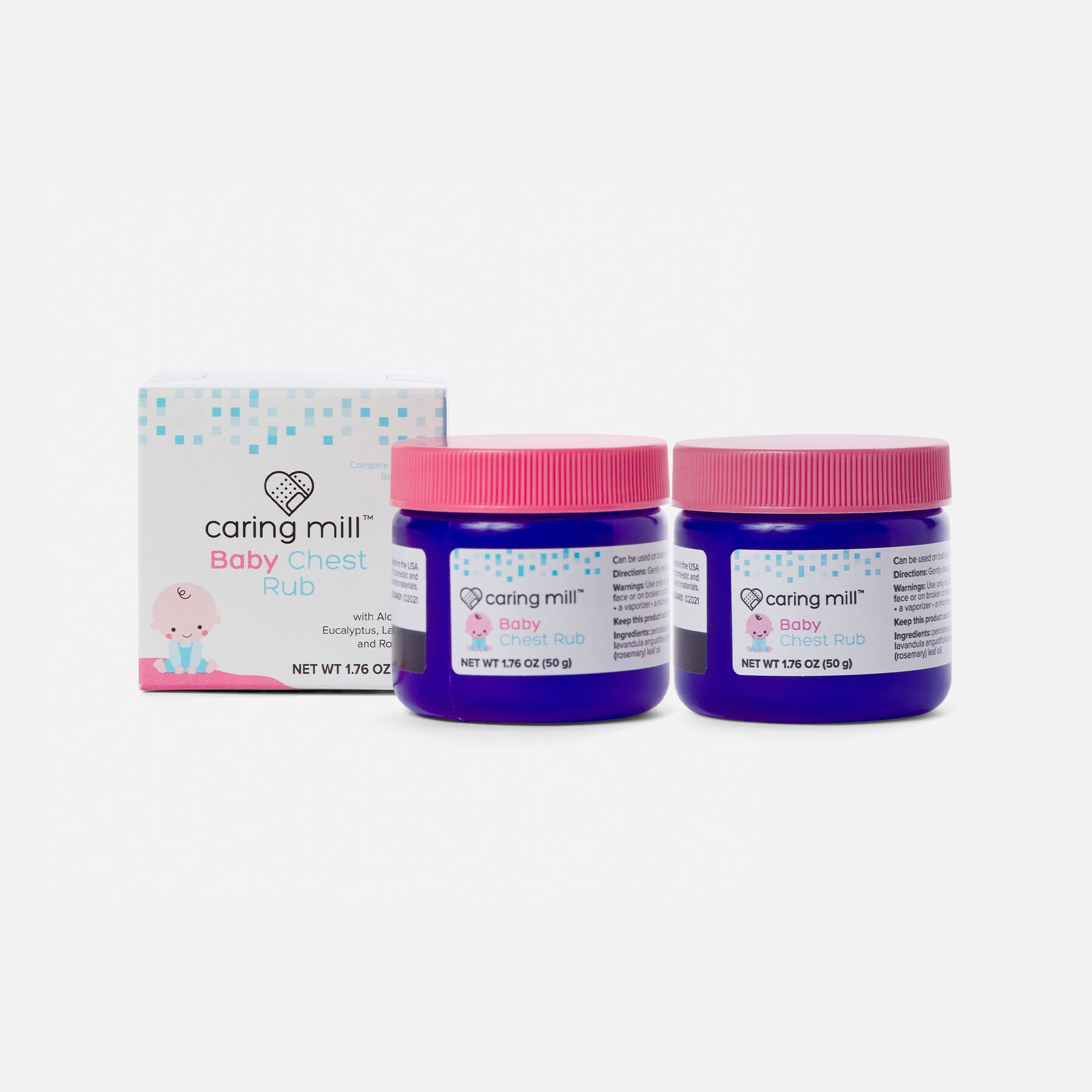 FSA Eligible Caring Mill™ Baby Chest Rub 3 months +, 1.76 oz. (2Pack