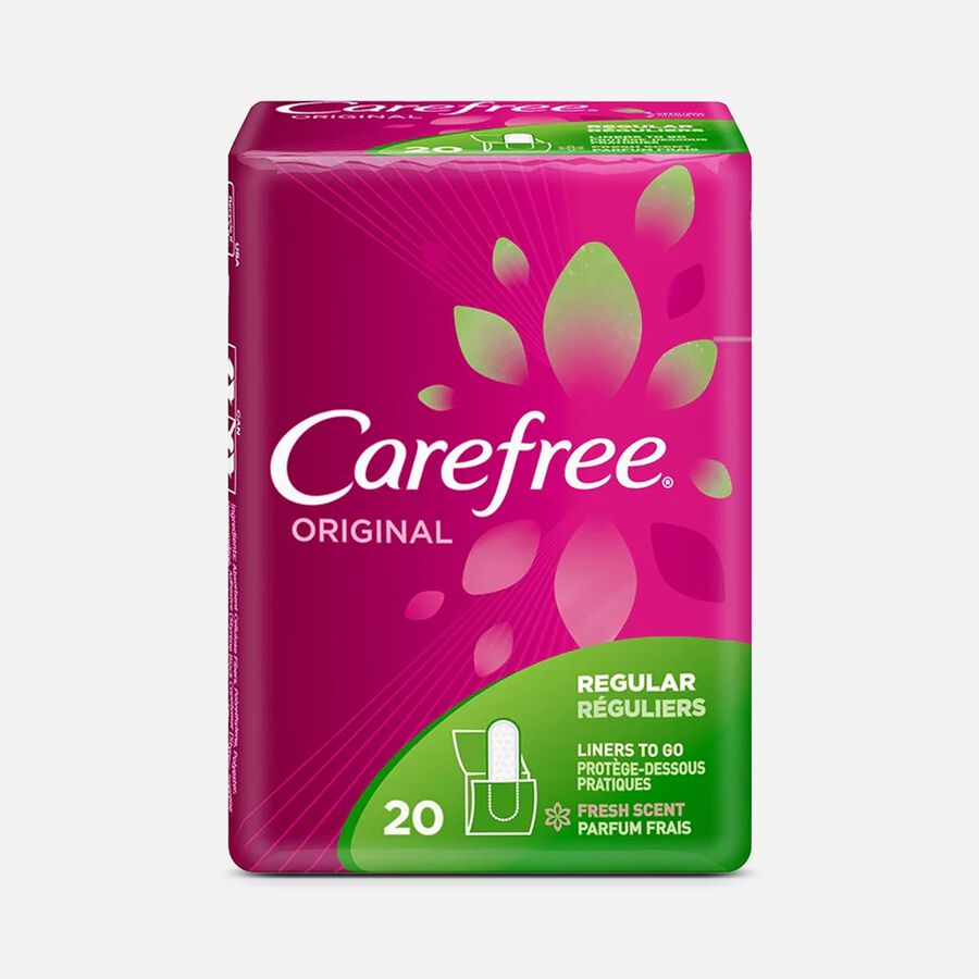 Carefree Original Regular Pantiliners, Scented, 20 ct., , large image number 0