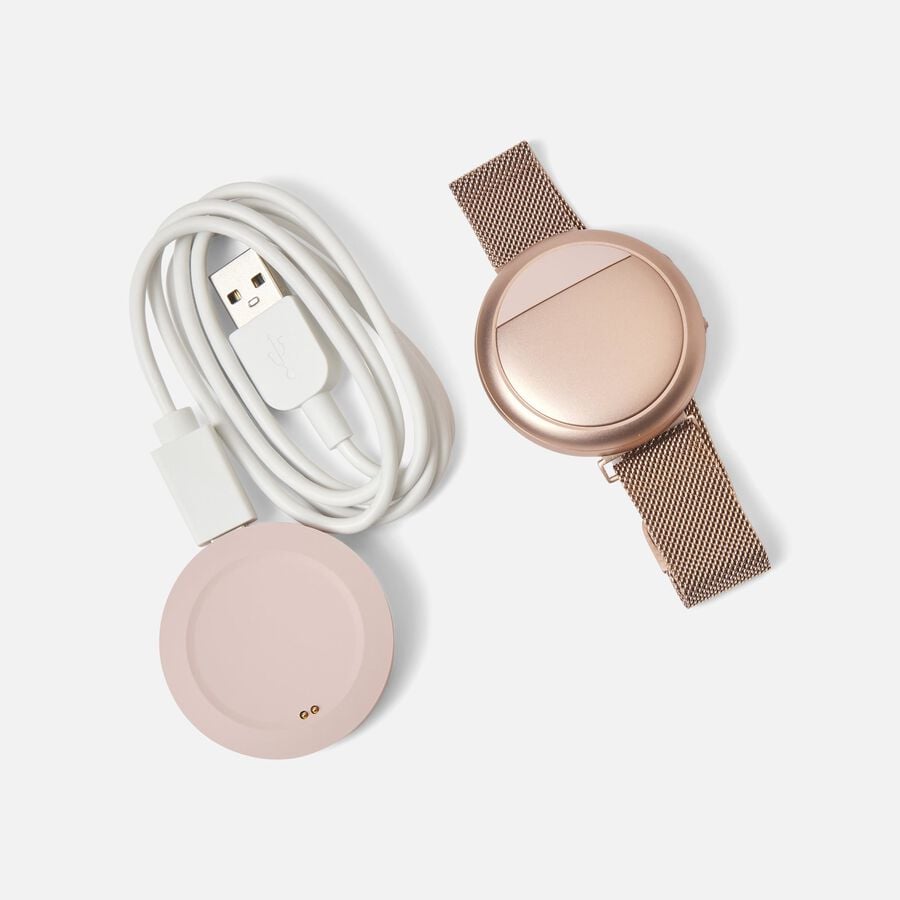 FSA Eligible EMBR Wave Hot Flash Relief Wristband, Rose Gold