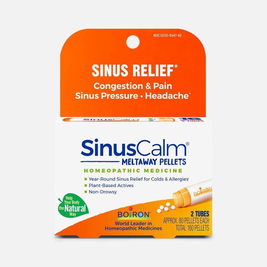 Boiron SinusCalm&reg; Pellets, 2 Tubes, 160 ct., , large image number 0
