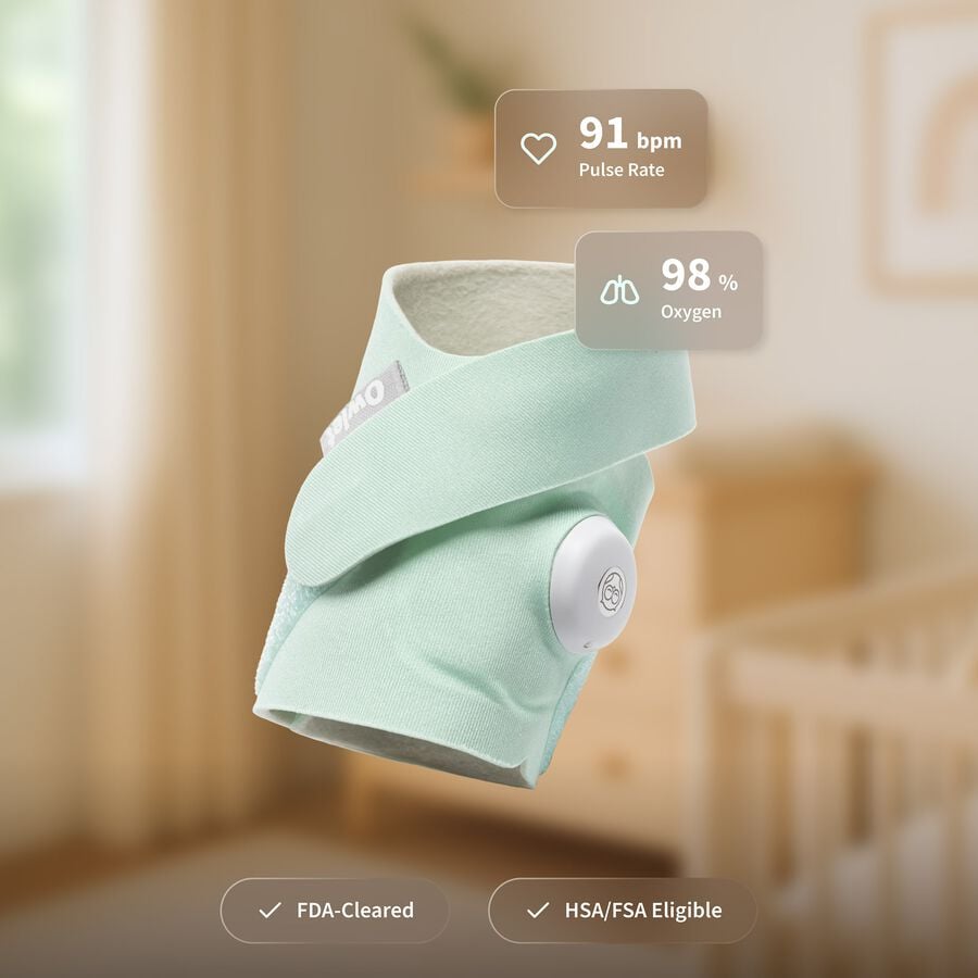 Owlet Dream Sock Baby Monitor, Mint, Mint, large image number 1