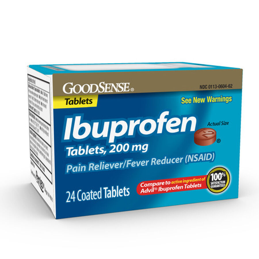 GoodSense Ibuprofen Coated Tablets 200 mg, Pain Reliever ...