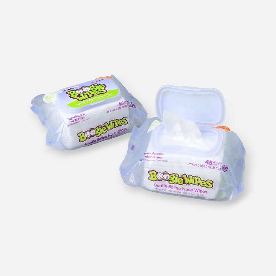 Boogie Wipes Lavender, Dual Pack, 2/45 ct., , large image number 1