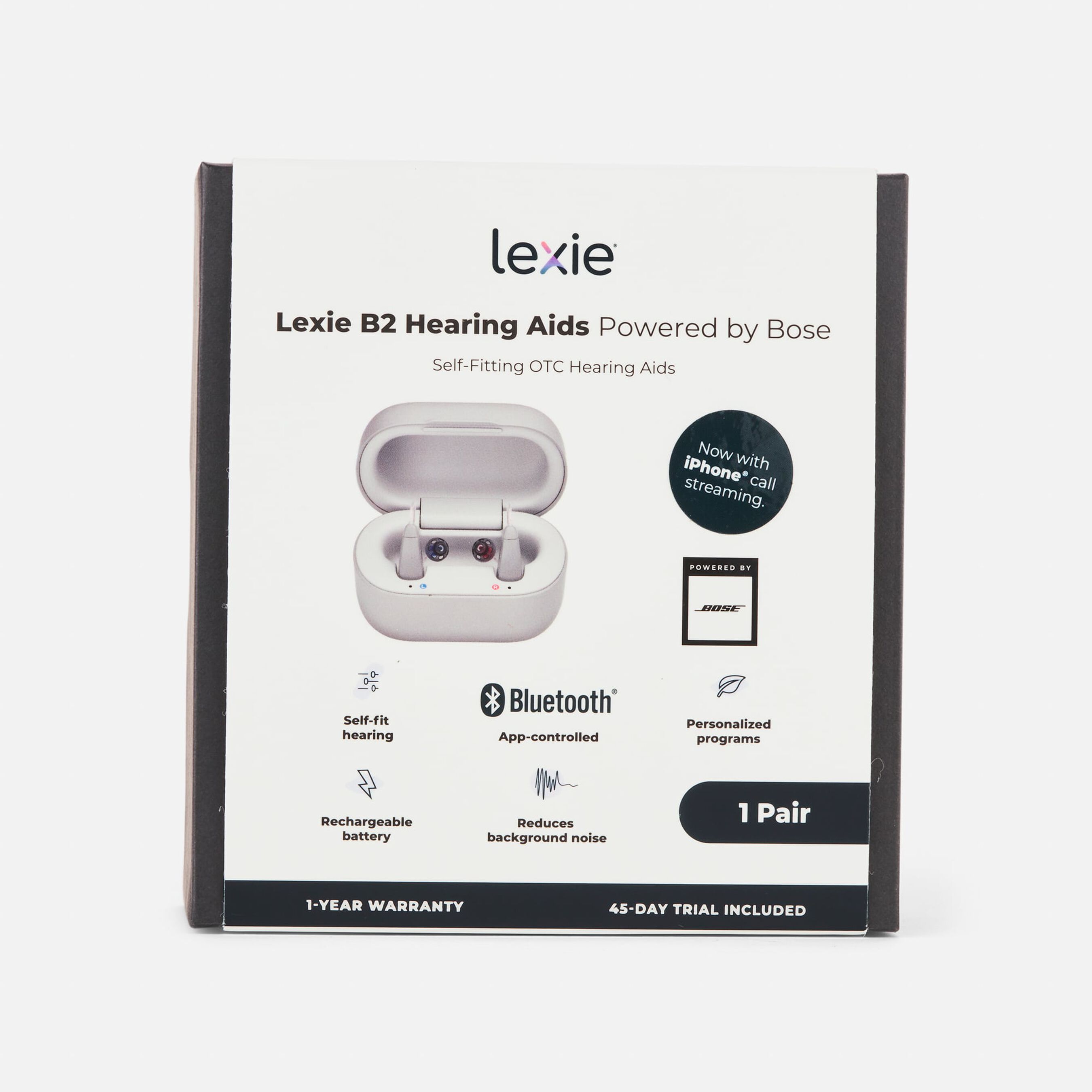 Lexie B2 Powered by Bose Selffitting OTC Hearing Aids