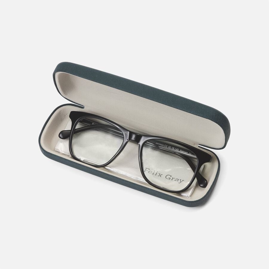 Felix Gray Reading Glasses, Jemison, Black, 1.5, Black, large image number 2