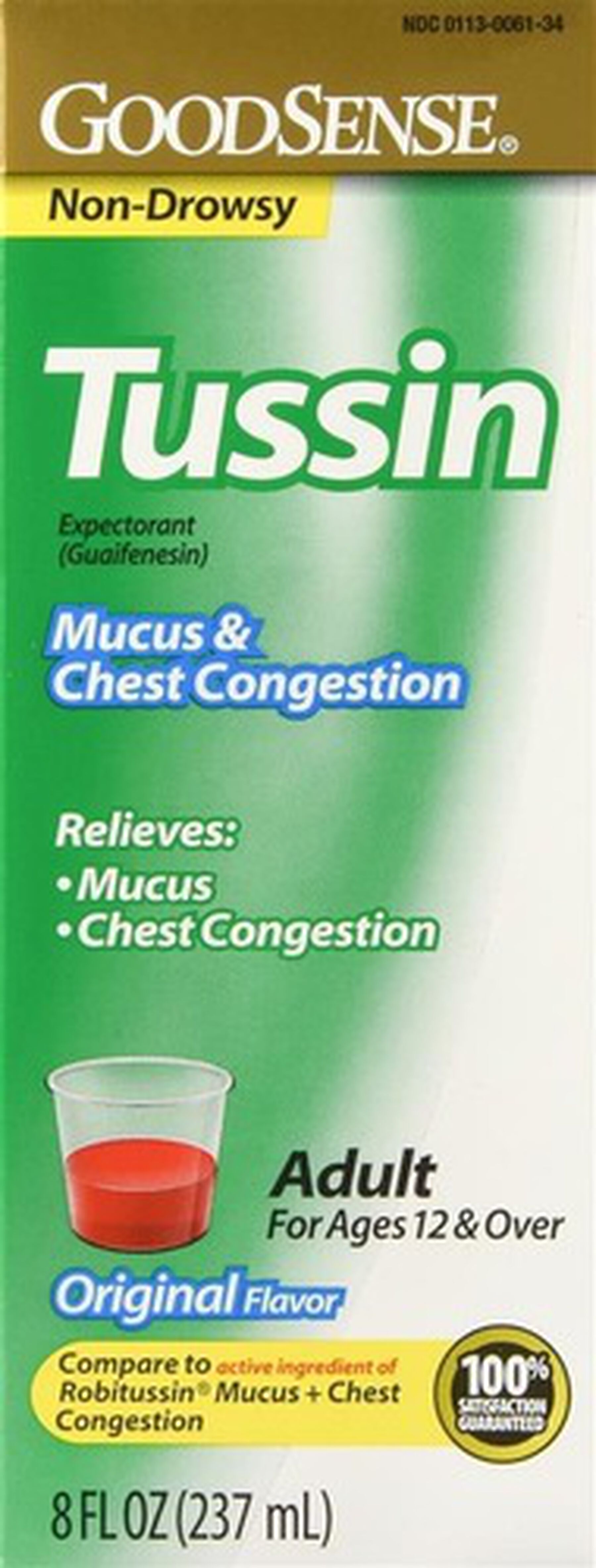 GoodSense® Tussin Mucus + Chest Congestion 200 MG 8 oz