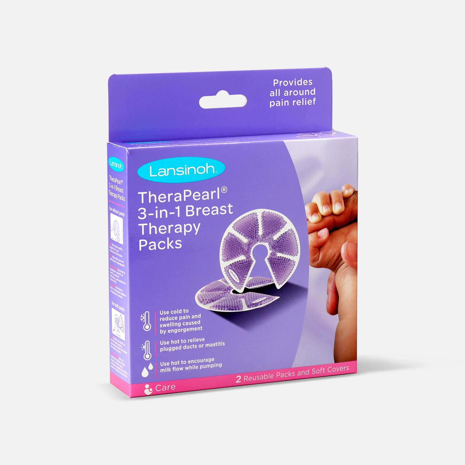 Lansinoh TheraPearl 3in1 Hot or Cold Breast Therapy