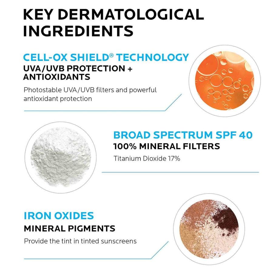 La Roche-Posay Anthelios Mineral Tinted Light Fluid Face Sunscreen, SPF 40, Medium Deep, 1.7 fl oz., Medium Deep, large image number 1