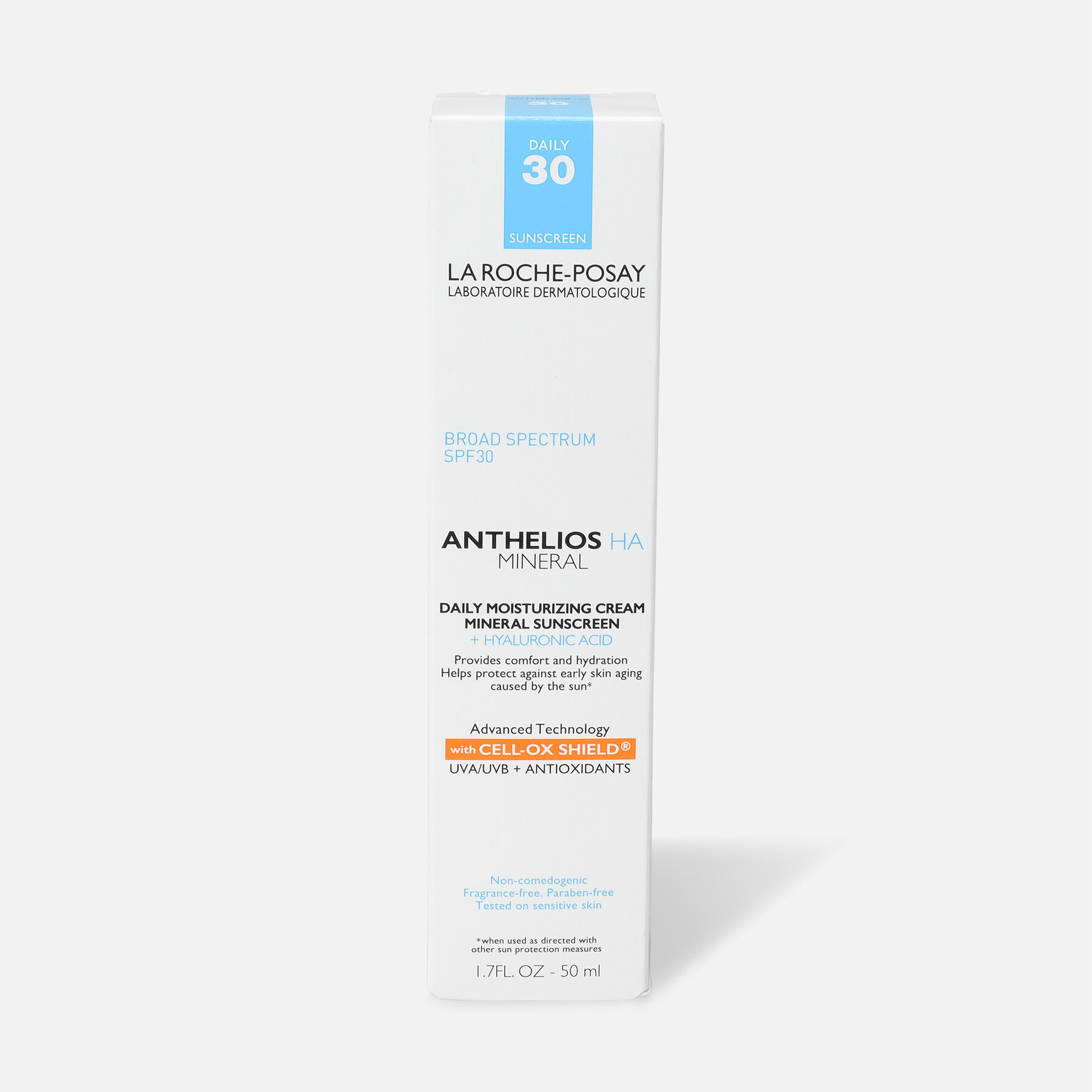La RochePosay Anthelios HA Mineral Sunscreen Moisturizer, SPF 30, 1.7 oz