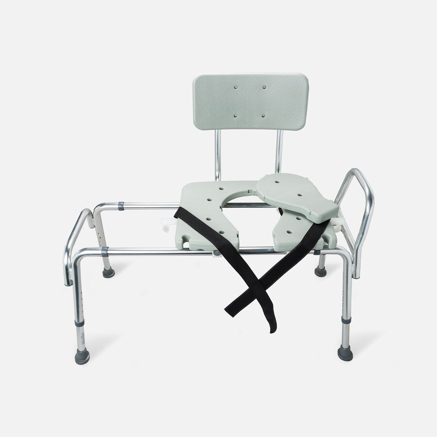 DMI® Sliding Transfer Bench Shower Chair with CutOut Seat