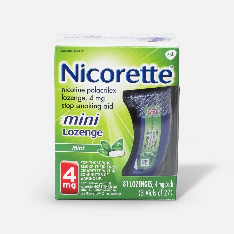 Nicorette Nicotine Lozenges, Mint, 4 mg, 81 ct., , large image number 0