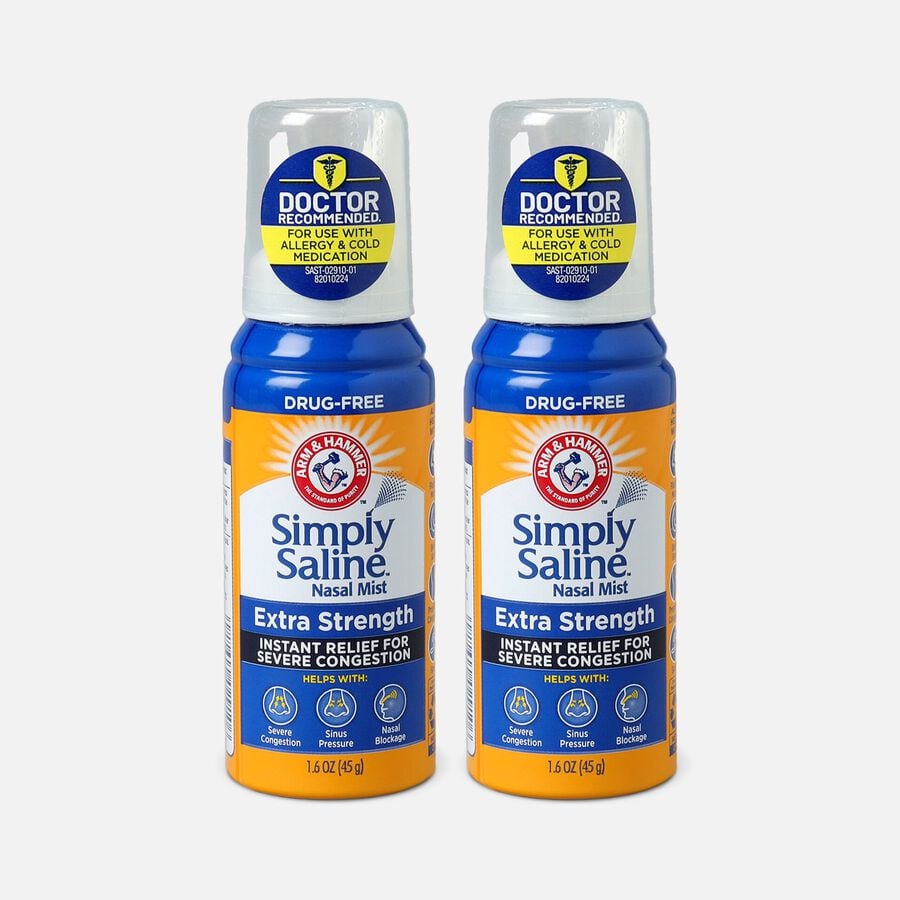Simply Saline Sterile Saline Nasal Mist Extra Strength, 1.5 fl oz. (2-Pack), , large image number 0
